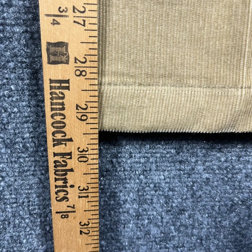 VTG Polo Ralph Lauren Prospect Pant Mens 34 Tan Corduroy Straight Leg‎ Trousers